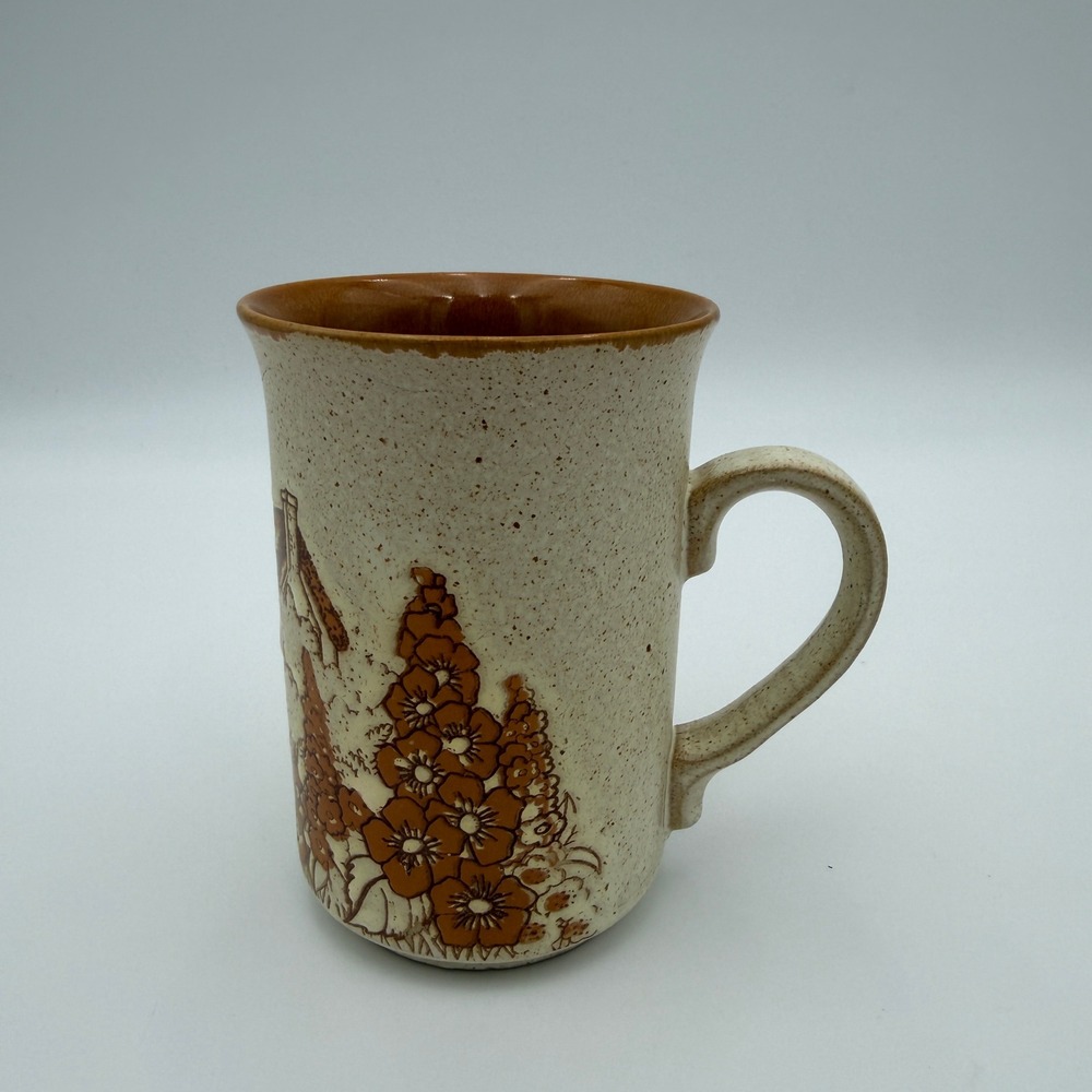 Vintage Ashdale Pottery England mug speckled stoneware cottage coffee tea cozy